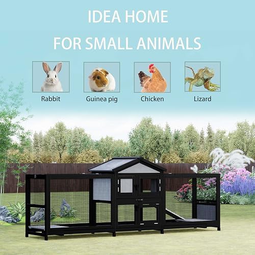 Large Black Wooden Playpen with Side Runs — photo 3
