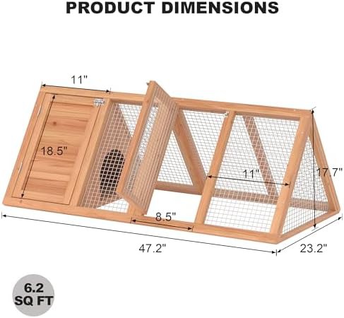 Natural wood A-frame chicken coop — photo 5