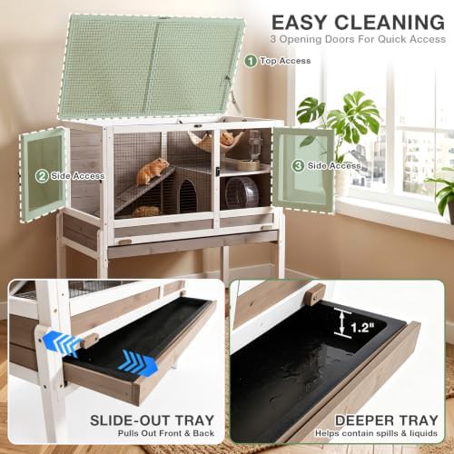 Brown indoor cage with detachable stand — photo 4