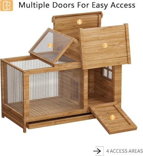 Weatherproof Double Decker Cage with Ramp — photo 4