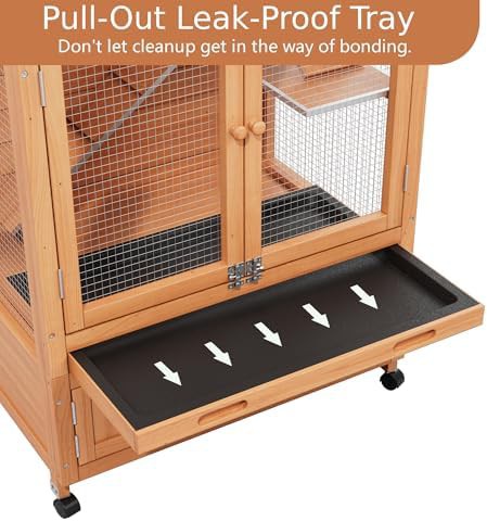 Two story rabbit house with storage — photo 4