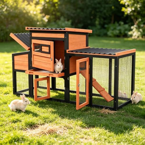 Weatherproof Wooden Chicken Coop and Hutch