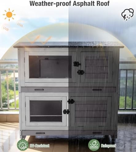 Wooden two tier guinea pig hutch — photo 4