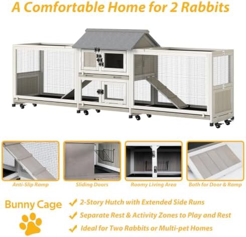 Large wooden hutch with double run — photo 4