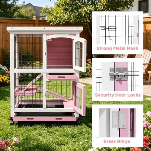 Leak Proof Two Story Outdoor Hutch — photo 3