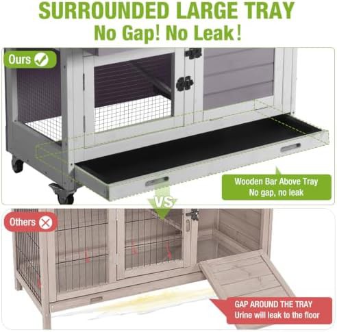 Two story indoor cage with plastic tray — photo 3