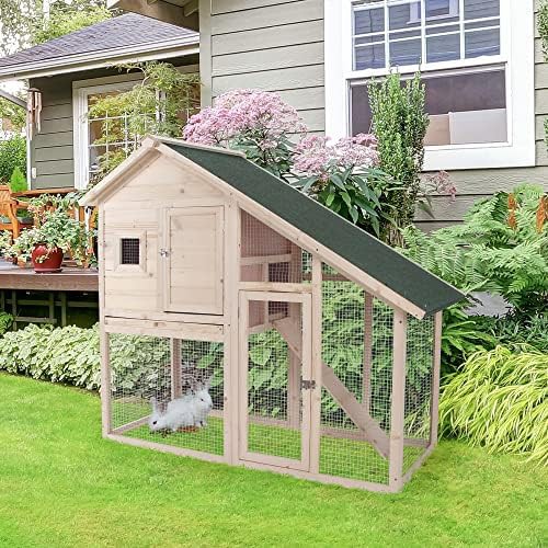 Natural two tier elevated bunny habitat — photo 3