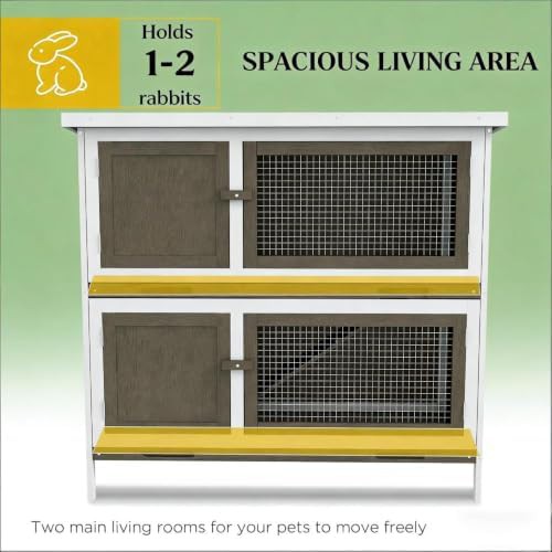 Double story wooden hutch with asphalt roof — photo 5