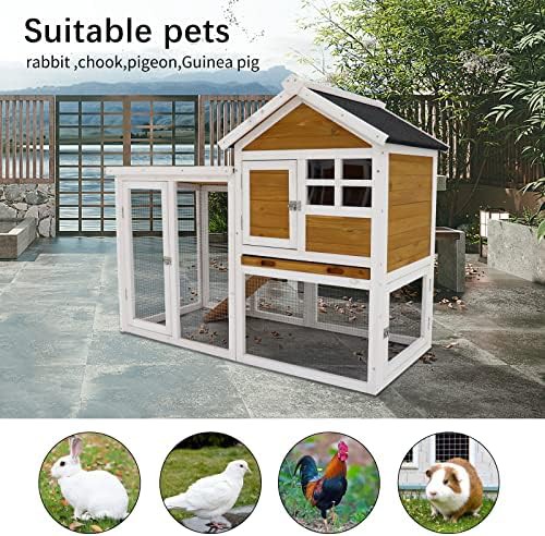 Weatherproof wooden hutch with asphalt roof — photo 4