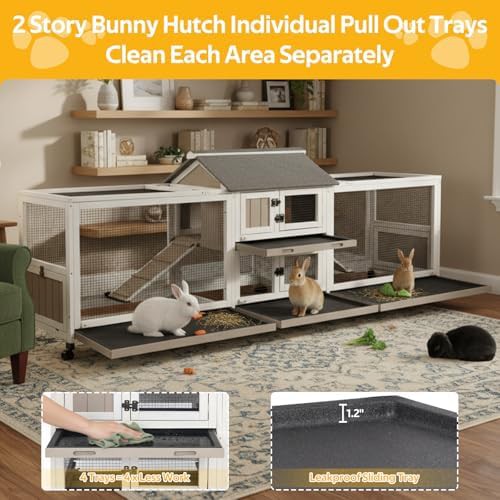 Large mobile hutch with double runs — photo 4