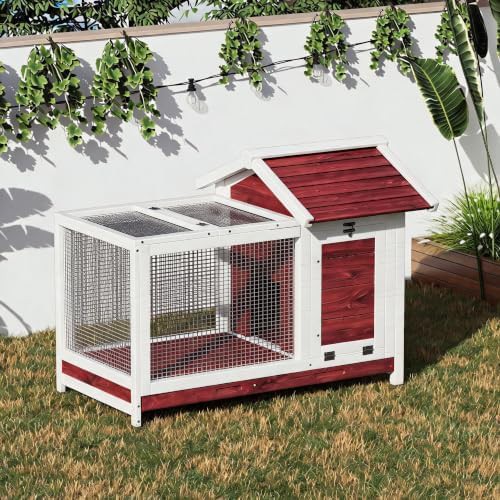 Large leak proof bunny hutch with two levels