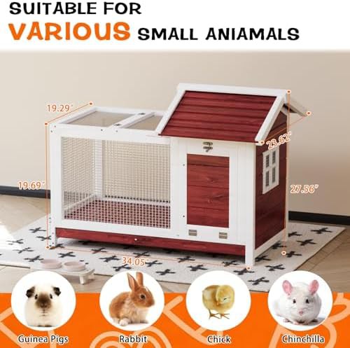 Large leak proof bunny hutch with two levels — photo 3