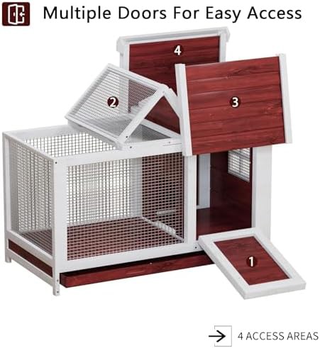 Large leak proof bunny hutch with two levels — photo 5