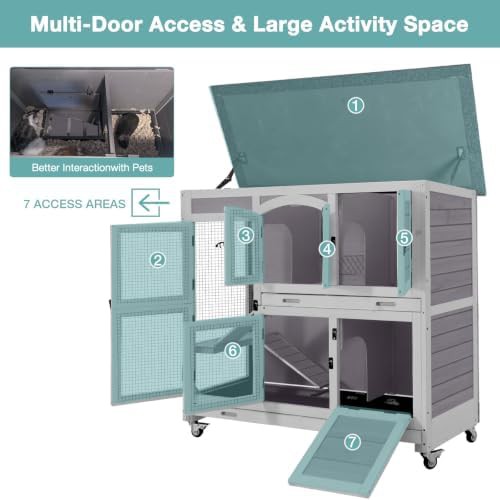 Large grey two story hutch — photo 5