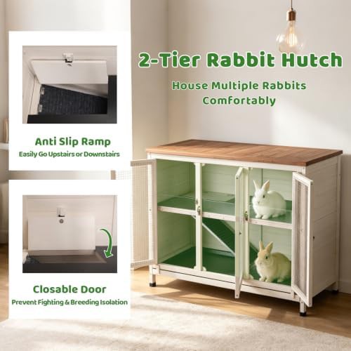 Two story hutch with clear guard panel — photo 4