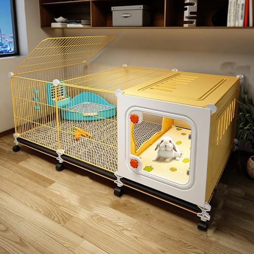Metal wire hutch on wheels